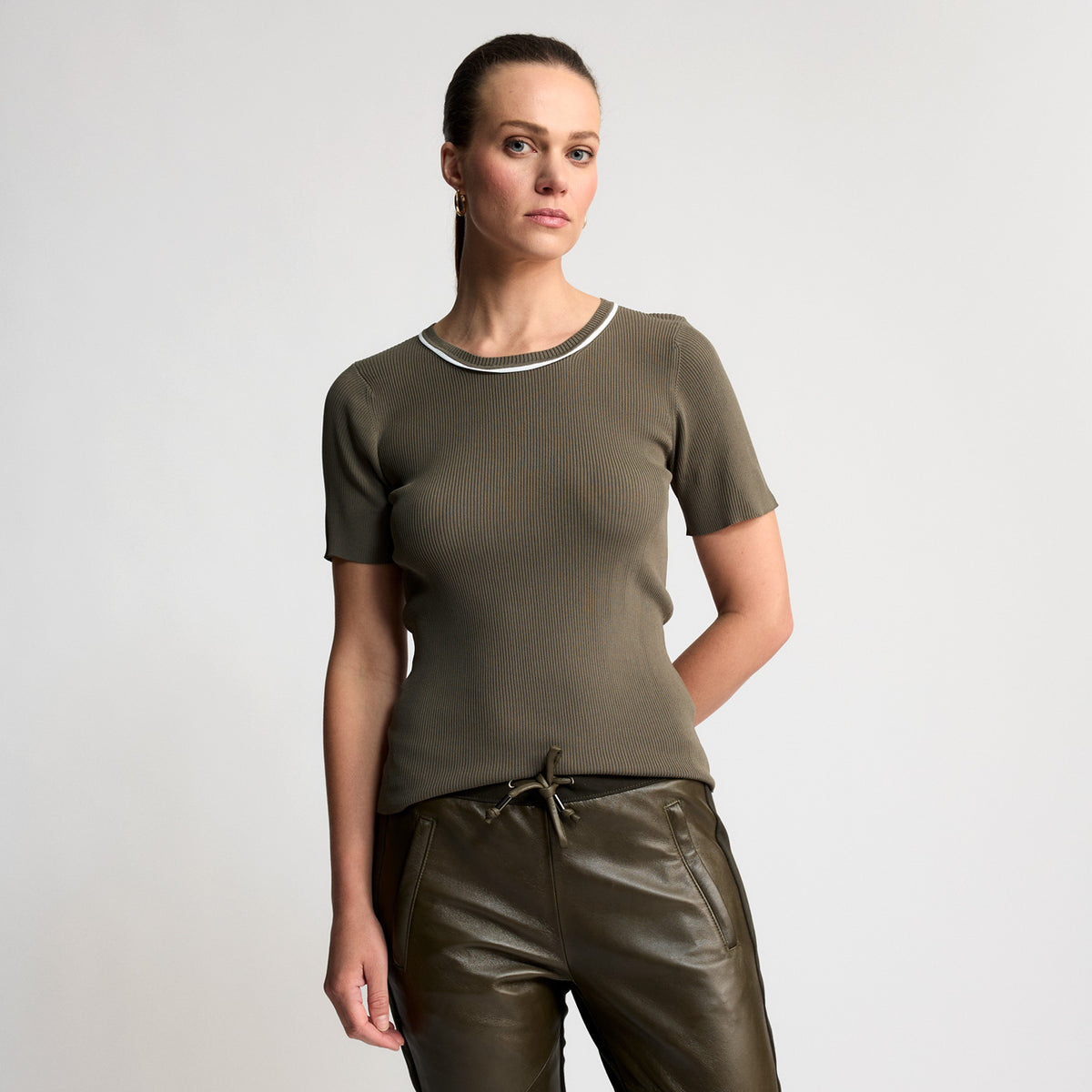 Base Layer Ribbed T-shirt | Fern