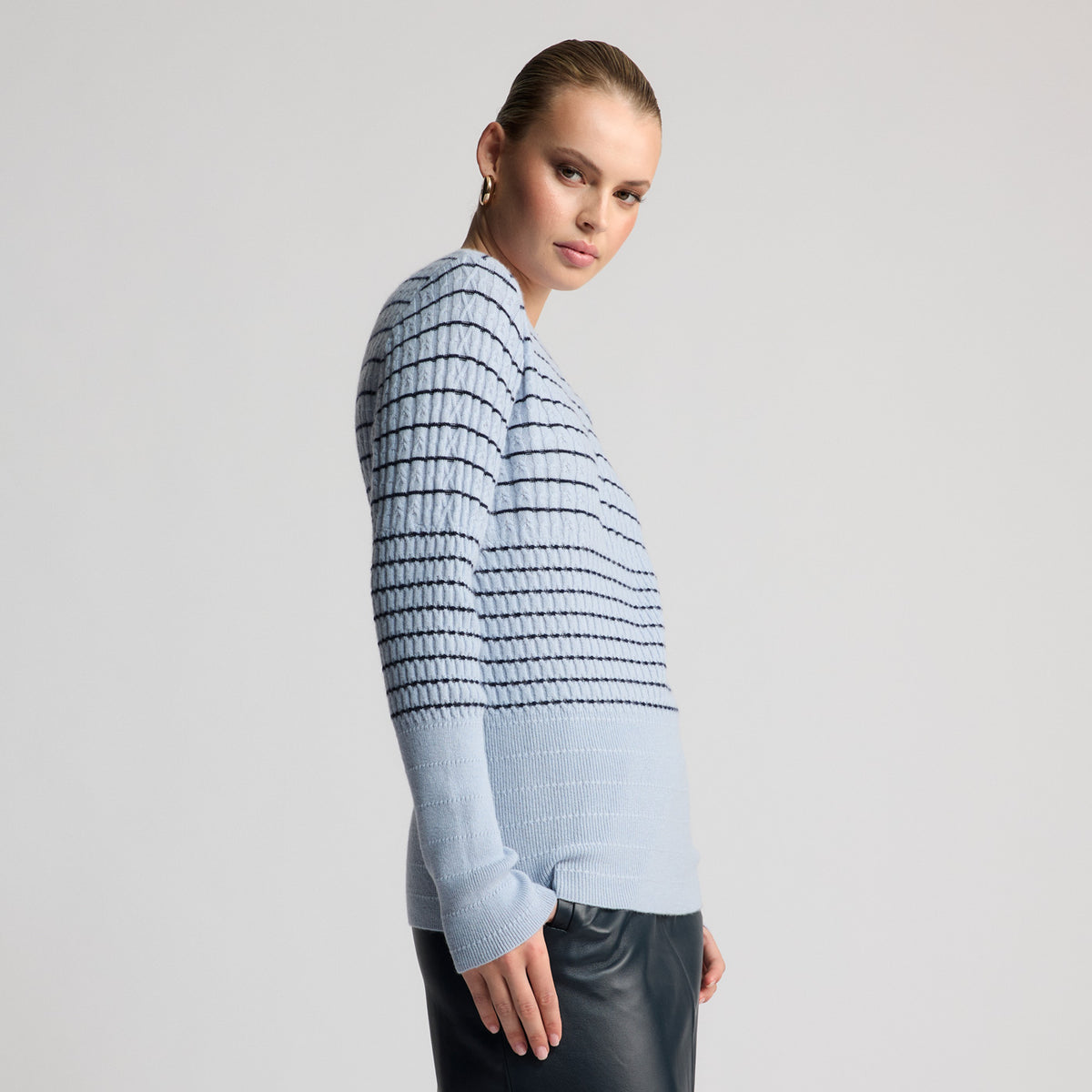 Portland Cable Knit | Baby Blue