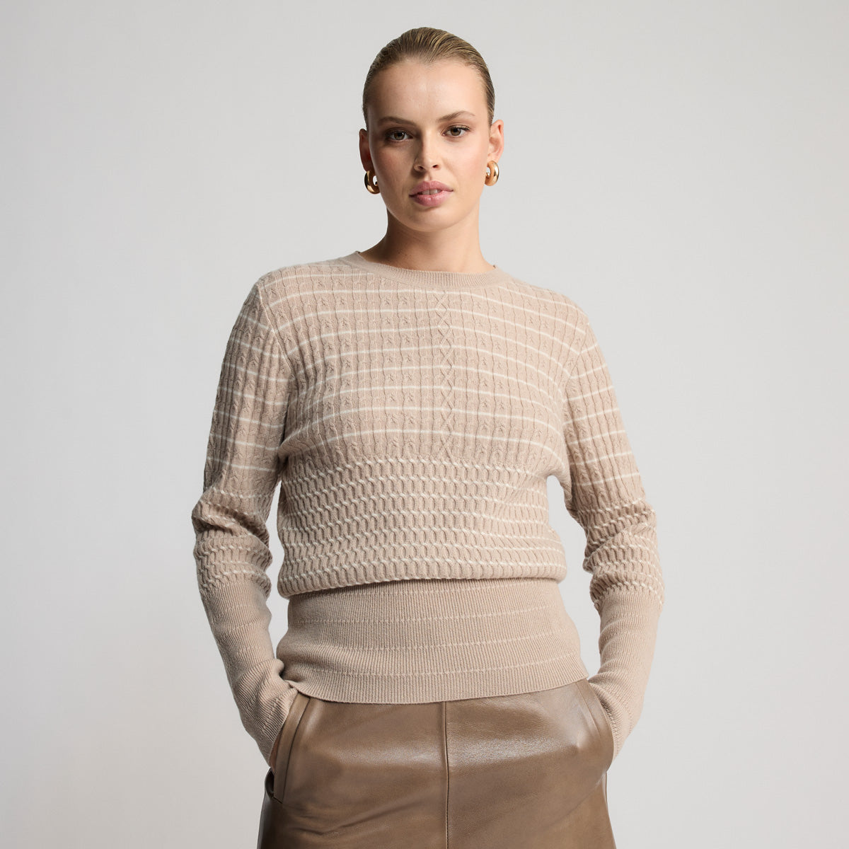 Portland Cable Knit | Cashew