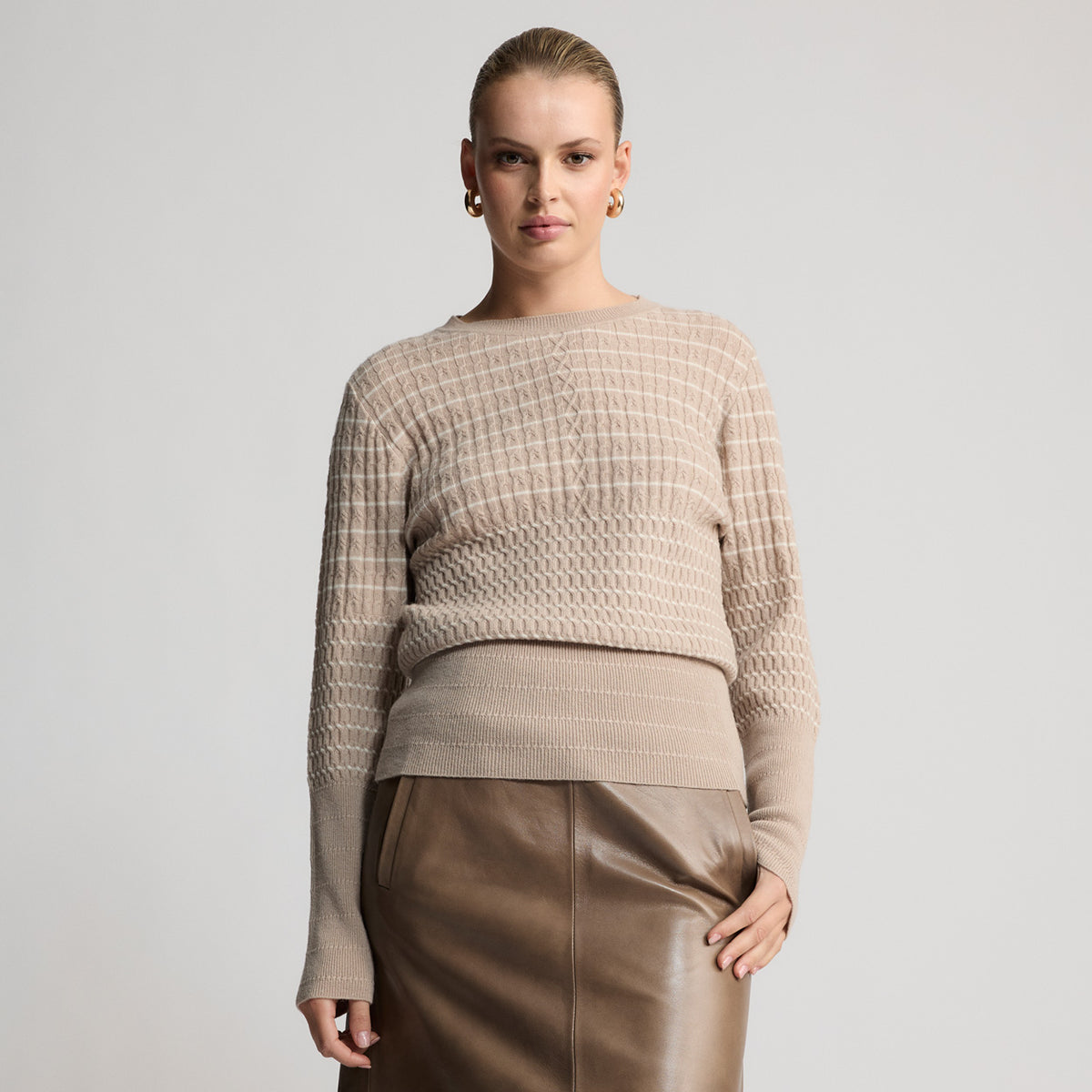 Portland Cable Knit | Cashew