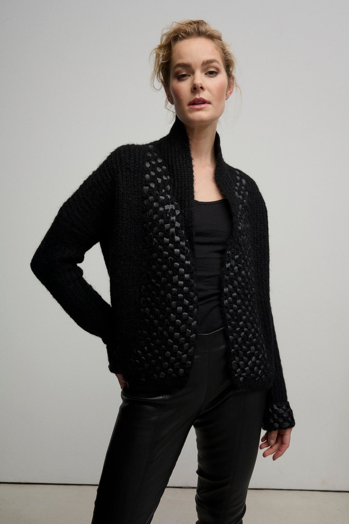 INES KNITTED JACKET | JET